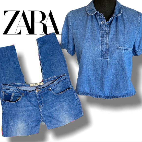Zara Core distressed boyfriend jeans 12